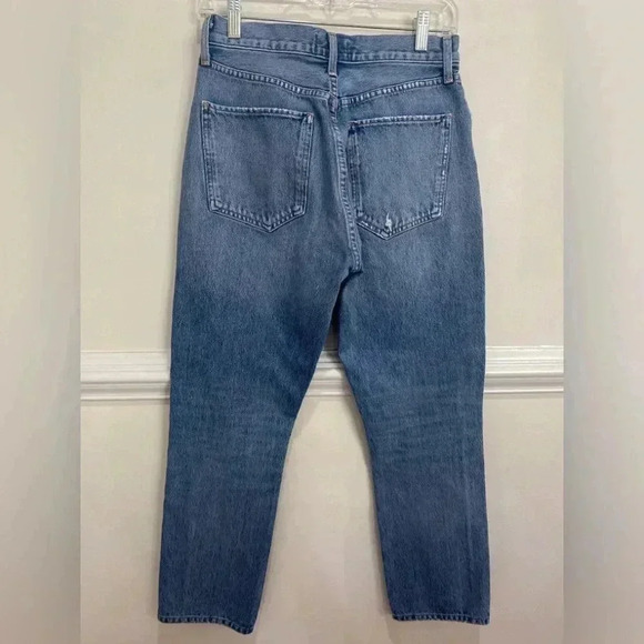 Agolde Riley High- RiseStraight Cropped Jeans Size 27 - Picture 3 of 6